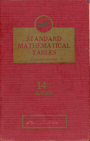 CRC Standard Mathematical Tables