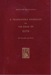 Translators Handbook on the Book of Ruth de…