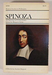 Spinoza : a collection of critical essays av…