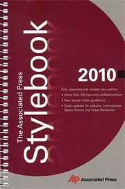 The Associated Press Stylebook 2010 de…