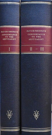 A Concordance to the Septuagint and the…