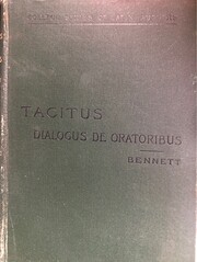 Tacitus Dialogus de Oratoribus (College…