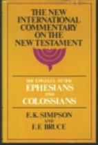 Epistles to the Ephesians and Colossians by…