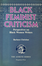 Black Feminist Criticism by Barbara…