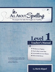 All About Spelling Level 1, Teacher's Manual…