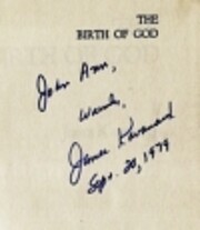 Birth of God de James Kavanaugh