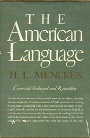 The American Language de H. L. Mencken
