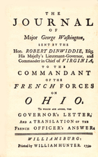 The Journal of Major George Washington: An…