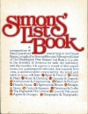Simons' List Book de Howard Simons