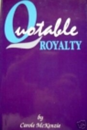 Quotable Royalty de Carole McKenzie