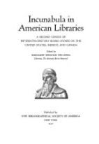 Incunabula in American Libraries: A Second…