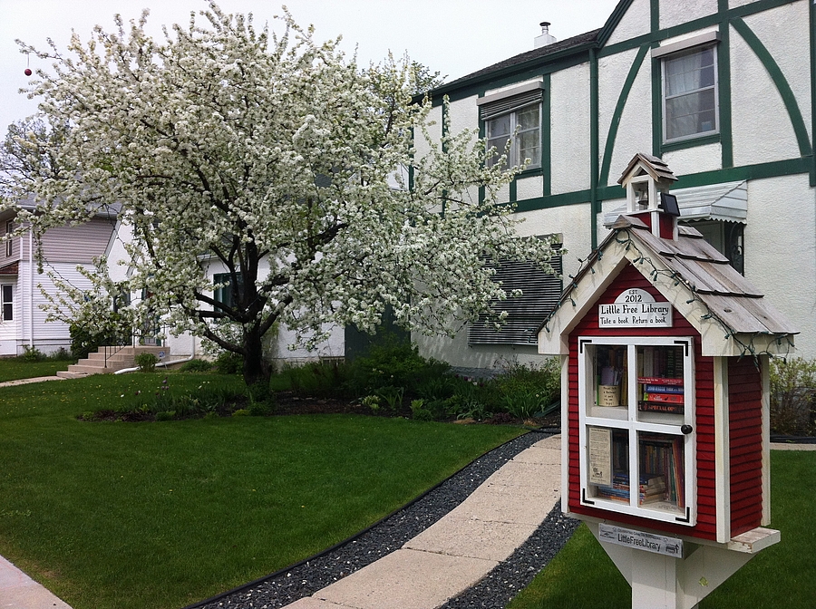 Little Free Library at 273 Mandeville St. in Winnipeg, Manitoba