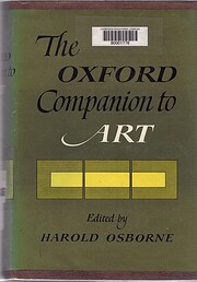 The Oxford companion to art von Harold…
