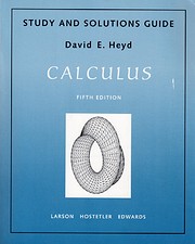 Study and Solutions Guide for Calculus by…