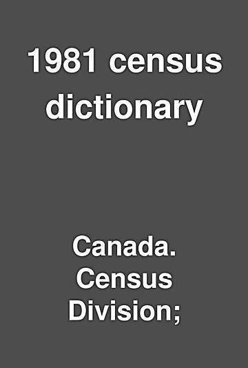 1981 census free