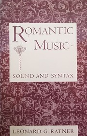 Romantic Music: Sound and Syntax –…