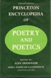 Princeton Encyclopedia of Poetry and Poetics…