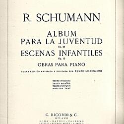 Editions: R. Schumann : Album para la Juventud Op 68 - Escenas ...