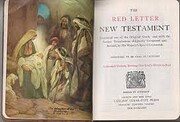 The red letter New Testament