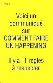 Comment faire un happening av Allan Kaprow