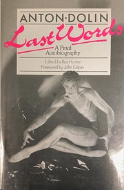 Last Words Anton Dolin a final autobiography…