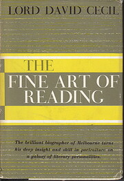 The Fine Art of Reading av Lord David Cecil