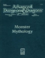 Monster Mythology (Advanced Dungeons &…