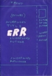 Err (New Writing) di David Shrigley