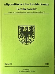 Altpreußische Geschlechterkunde de Verein…