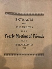 Extracts from the minutes of the Yearly…