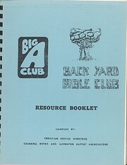 Big A Club Back Yard Bible Club Resource…
