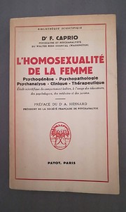 L'homosexualité de la femme:…