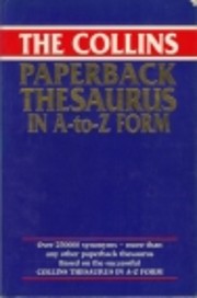 Collins Paperback Thesaurus: In A to Z Form…