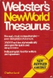 Webster's New World Thesaurus de Charlton…