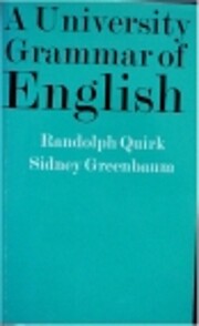 University Grammar of English de Randolph…