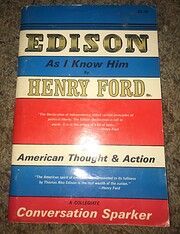 Edison As I Know Him von Henry Ford