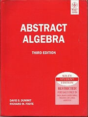 Abstract Algebra, 3rd Edition de David S.…