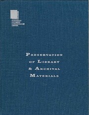 Preservation of library & archival materials…