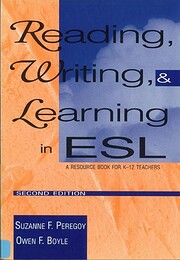 Reading, Writing and Learning in ESL: A…
