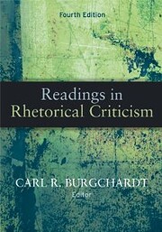 Readings In Rhetorical Criticism, 4th…