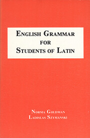 English Grammar for Students of Latin por…