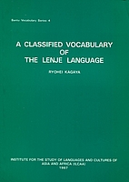 A classified vocabulary of the Lenje…