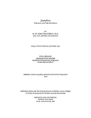 Josephus, the man and the historian de H.…