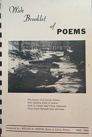 Wide Booklet of Poems por Willis M. Shenk