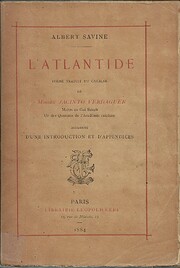 Atlantide por Jacint Verdaguer