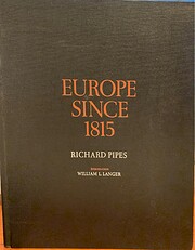 Europe since 1815 av Richard Pipes