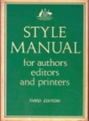 Style manual for authors, editors and…
