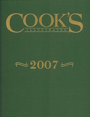 Cook's Illustrated 2007 por Cook's…