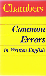 Chambers Common Errors in Written English de…