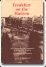 Frankfurt on the Hudson: The German Jewish…